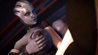 Watching Liara Riding Edi
