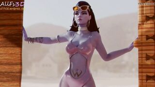 Widowmaker and Mercy - Caught shoe sniffing