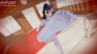 Widowmaker and Mercy - Caught shoe sniffing