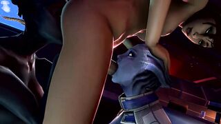 Hot night with 2 Asari