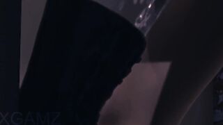 2B fucked on the kitchen counter