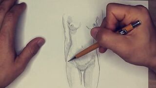 Beautiful Nude Sketches – Pencil Art