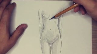 Beautiful Nude Sketches – Pencil Art