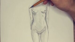 Beautiful Nude Sketches – Pencil Art