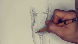 Beautiful Nude Sketches – Pencil Art