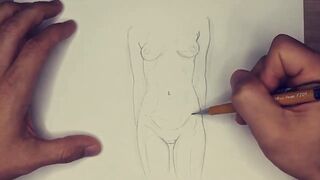 Beautiful Nude Sketches – Pencil Art