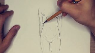 Beautiful Nude Sketches – Pencil Art