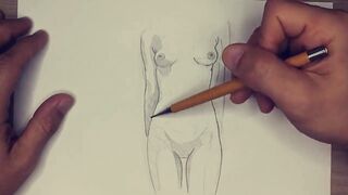 Beautiful Nude Sketches – Pencil Art