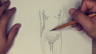Beautiful Nude Sketches – Pencil Art