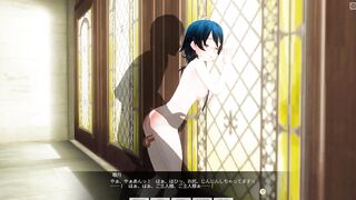 3D HENTAI Fucked a Schoolgirl in her Father's Yard