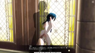 3D HENTAI Fucked a Schoolgirl in her Father's Yard