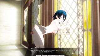 3D HENTAI Fucked a Schoolgirl in her Father's Yard