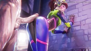 D.Va Teases A Massive Cock
