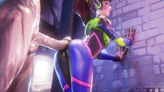 D.Va Teases A Massive Cock