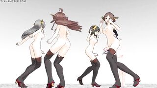 Kantai Collection MMD: Futanari Dance Video