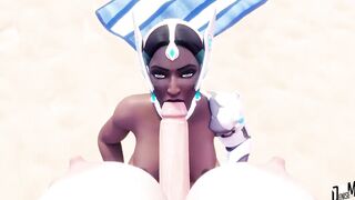 Futanari Brigitte and Symmetra