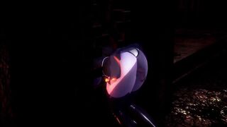 3D HENTAI Dark Elf Stuck in Fireplace and Fucked