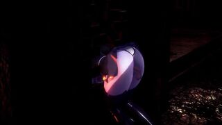 3D HENTAI Dark Elf Stuck in Fireplace and Fucked