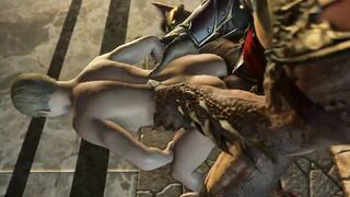 Cassie Cage and Shao Kahn Anal Creampie