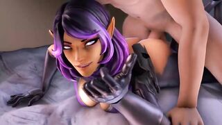 OVERWATCH AND PALADINS PORN - SIT ON THE DICK
