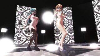 MMD 2 Babes Big Tits Sweet Asses Hairy & Bald Pussy GV00110