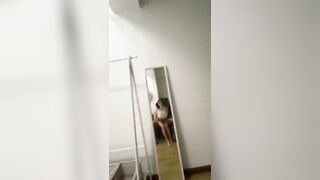 Sexy bathing selfie of Chinese giant breast beauty