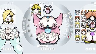 Fapwall Parody Hentai game Rosalina Peach Daisy gloryhole
