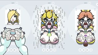 Fapwall Parody Hentai game Rosalina Peach Daisy gloryhole