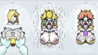 Fapwall Parody Hentai game Rosalina Peach Daisy gloryhole