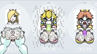 Fapwall Parody Hentai game Rosalina Peach Daisy gloryhole