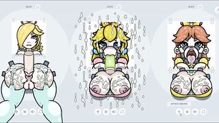 Fapwall Parody Hentai game Rosalina Peach Daisy gloryhole