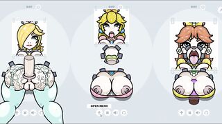 Fapwall Parody Hentai game Rosalina Peach Daisy gloryhole