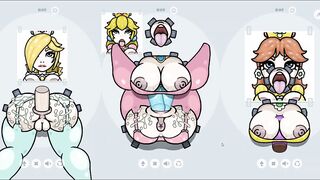 Fapwall Parody Hentai game Rosalina Peach Daisy gloryhole