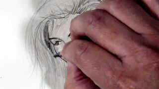 Nude StepMom's Boobs Drawing Pencil Art