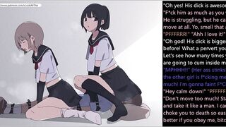 Hentai Facesitting Farting Feet Femdom (Captions)