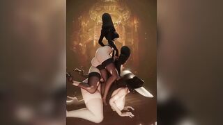 Resident Evil Village - Lady D and Sisters Bend Down