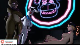 FURRY FUTA ANIMATRONIC FUCKED IN CAFE AND GETTING CREAMPIE - FNAF FURRY FUTANARI HENTAI 4K 60FPS