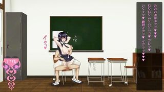 Pretty college lady having sex with a man in Breeding log new hentai game gameplay