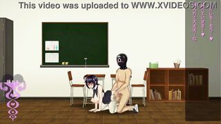 Pretty college lady having sex with a man in Breeding log new hentai game gameplay