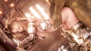 blonde gold princess high realistic sfm