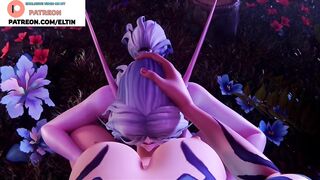 FUTANARI ELF ENJOY DEEP SWALLOW DICK IN FOREST - BEST FUTA HENTAI ELF WARCRAFT 4K 60 FPS