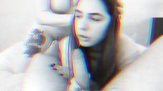 Sexy Ukrainian girls with big tits sucking cock - double blowjob including deepthroat 3D version
