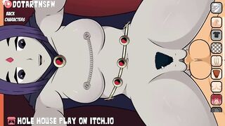 Raven Dripping Creampie Doggystle Thick Thighs Spread Pussy Juice - Hole House