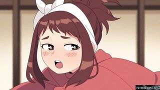 My hero academia Izuku Midoriya and Uraraka have beautiful sex