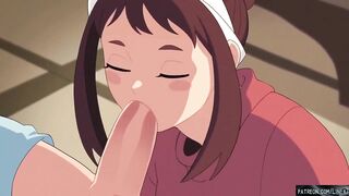 My hero academia Izuku Midoriya and Uraraka have beautiful sex