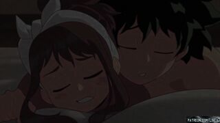 My hero academia Izuku Midoriya and Uraraka have beautiful sex