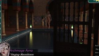 Two women in the pool