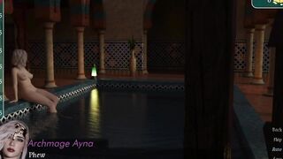 Two women in the pool