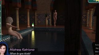 Two women in the pool