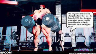 Ruby the Amazon in the Gym